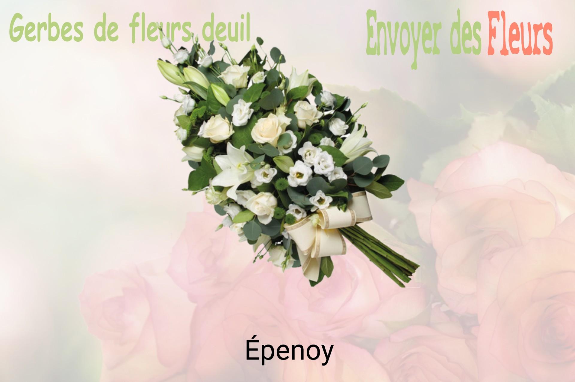 Gerbe de fleurs de deuil livrée à Épenoy